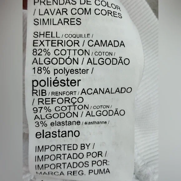 Puma Womens White Logo Hoodie Sweatshirt Casual Comfort Size XS - Picture 8 of 13